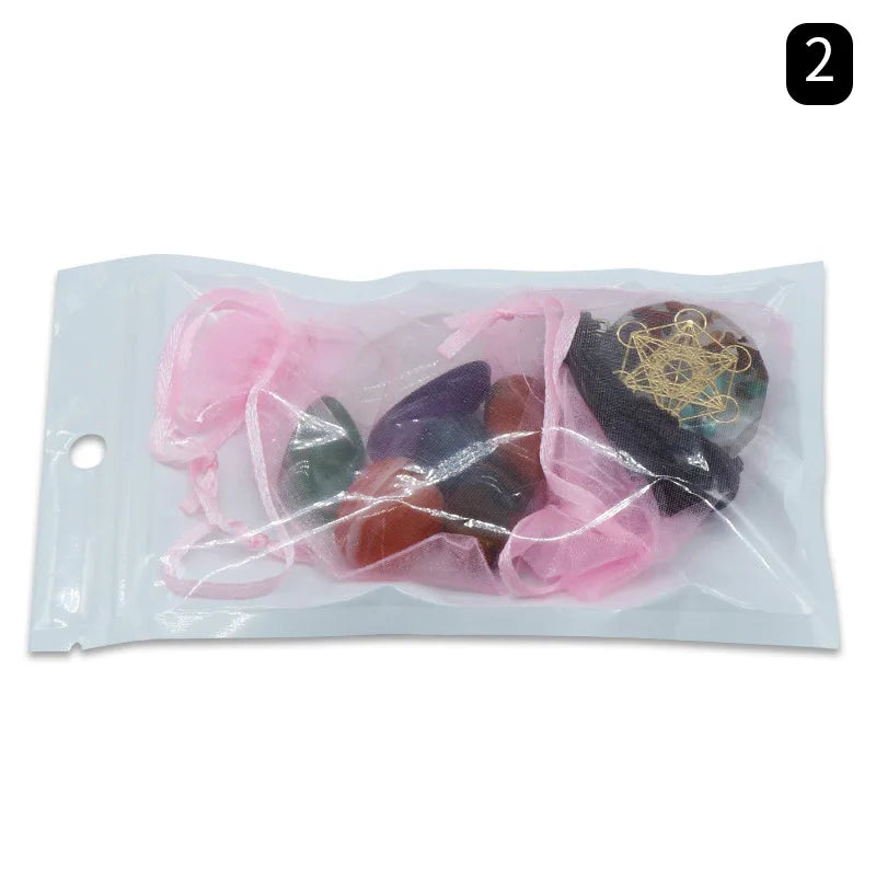 Orgone Pendant Kit 7 Chakra Healing Crystals Stones Metatron Cube Merkaba Orgonite Energy Generator Necklace Spiritual Enhance